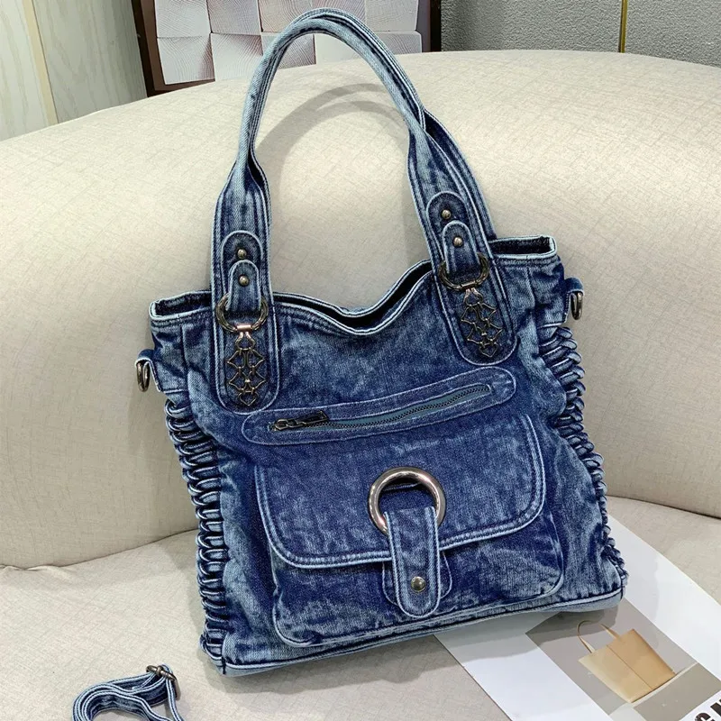 

Handbag for spicy girl in fashion for women, diagonal crossed bag with removable shoulder strap aged retro of great capacity