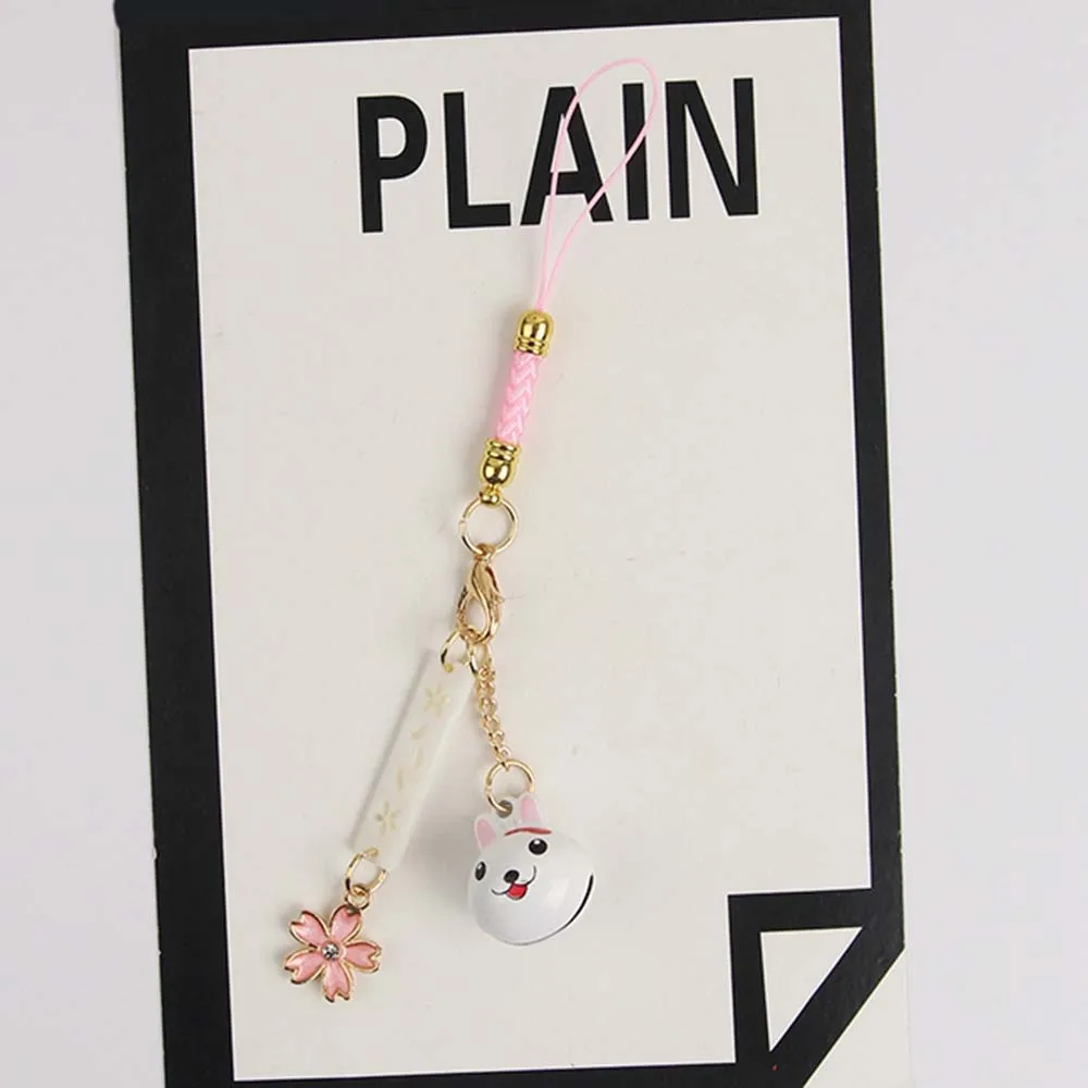 

Bell Tradition Pig Charm Accessory Lanyard Rabbit Bunny Key Ring Phone Pendant Lanyard Keychain Keys Holder