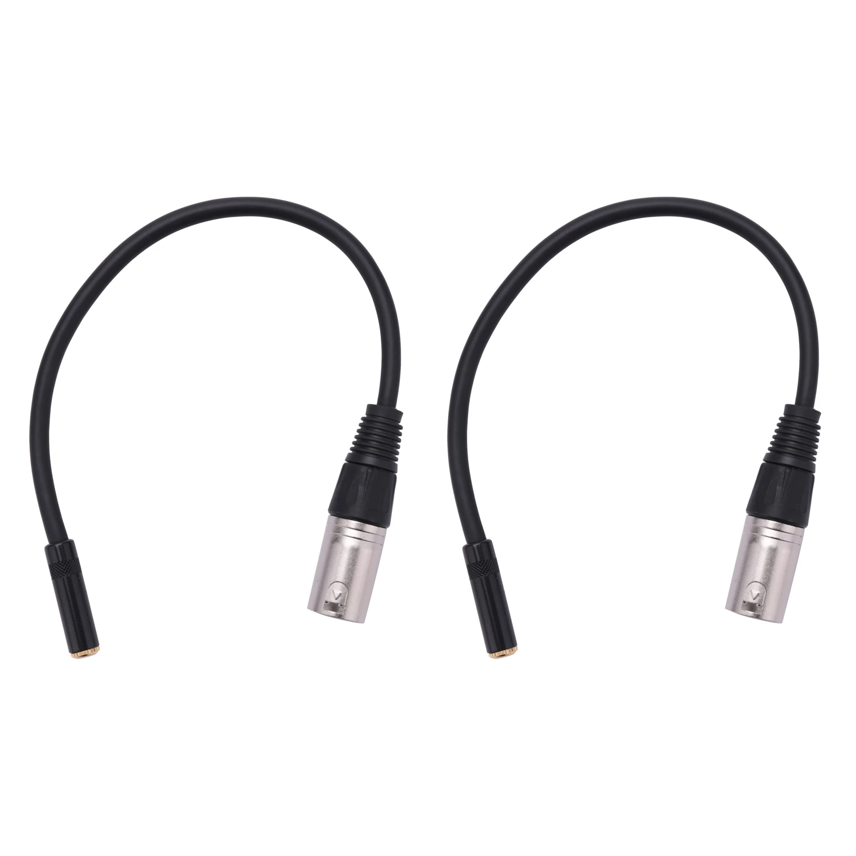 AAAEL-2X 0. Wire 3 Pin Xlr Male To 3.5Mm Female Audio Connector Stereo Microphone Adapter