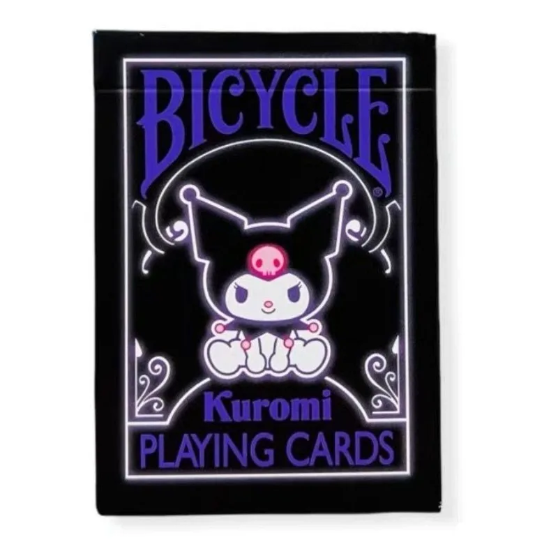 Sanrio  Kuromi  Cartoon Creative Exquisite Fun Sweet Cool Dark Limited Portable Poker Card Entertainment Party Toy Dormitory