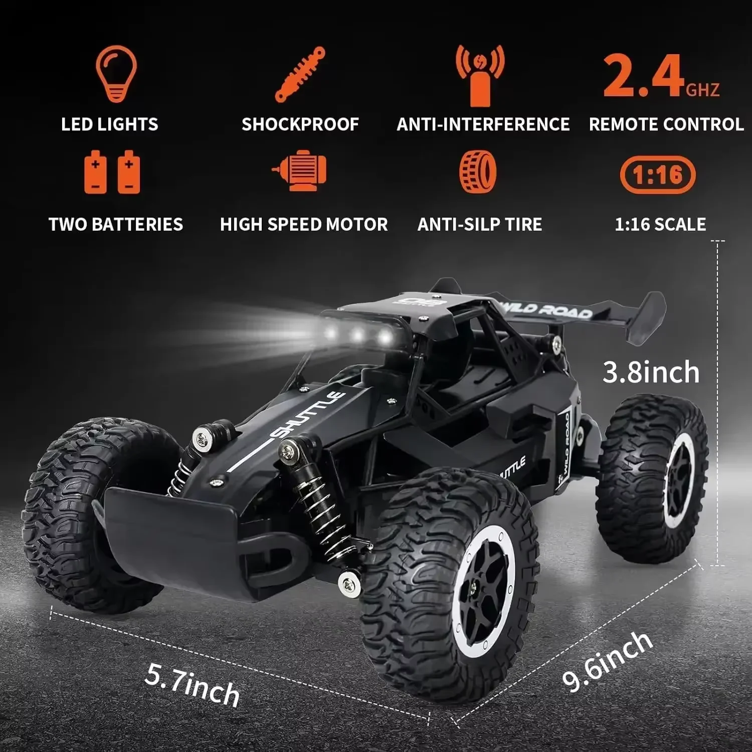 1:16 RC Car All Terrain Monste - огляд і ціна Outdoor Adventure For Kids