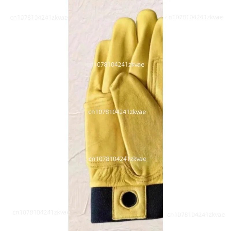 Rope cliff descent speed down cave exploration gloves aerial work mountaineering  full finger  gloves