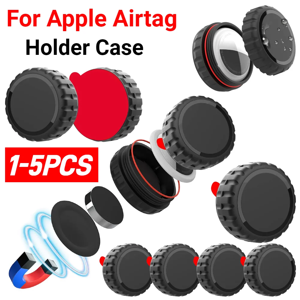 For Apple Airtags Case Hard PC/Silicone Protective Skin Cover Keychain Keychain Cover for Shockproof Case Shell Apple AirTag