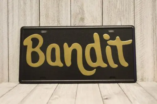 Smokey & The Bandit Burt Reynolds Replica License Plate Sign Garage Man Cave