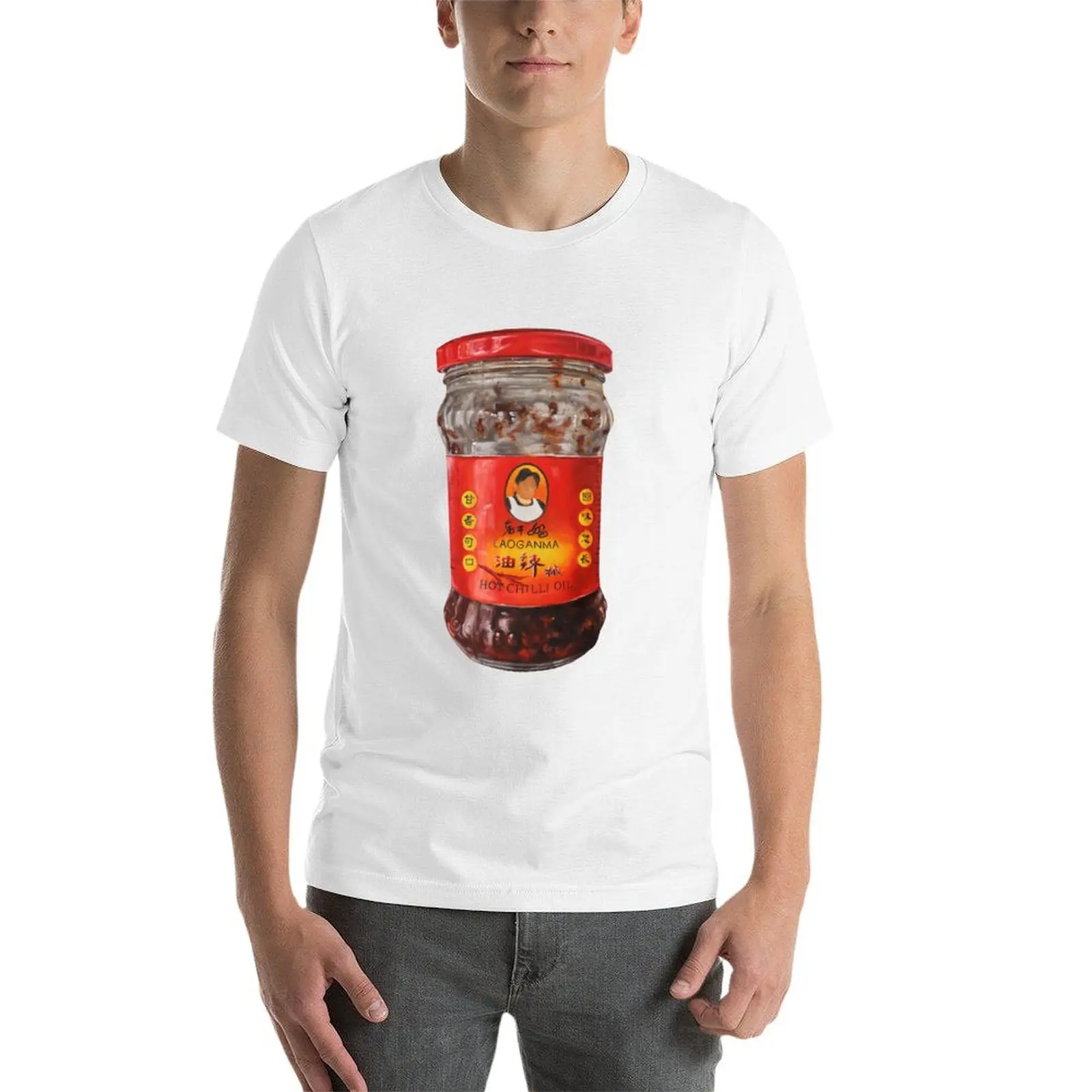 LAOGANMA T-Shirt Anime t-shirt plain t shirts for men cotton