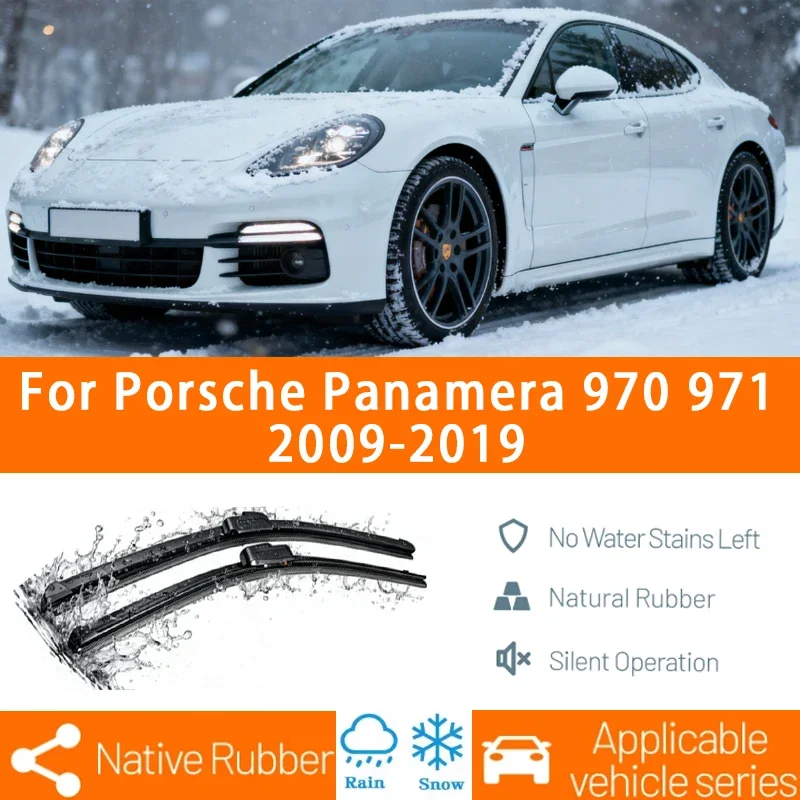 

2pcs For Porsche Panamera 970 971 2009-2019 Front Windshield Wiper Blades 2011 2012 2014 2015 2018 Windscreen Window Accessories