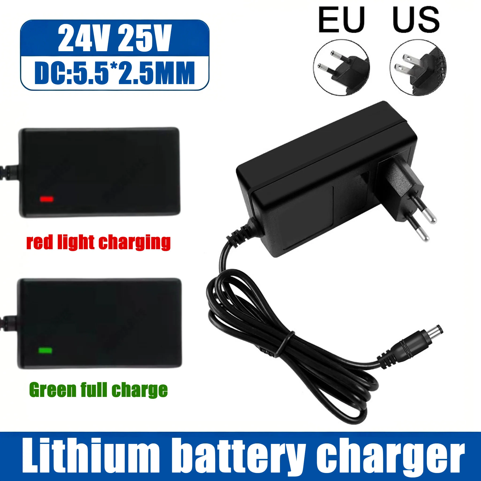 24V 25V Lithium Battery Charger 1A for Makita Electric Drill Polishing Machine Lawn Mower Intelligent Power Adapter EU US Plug