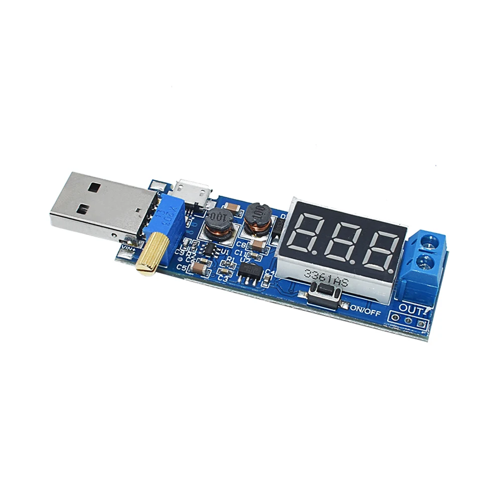 

DC DC Boost Buck Converter USB Step UP/Down Power Module DC-DC 3.5V-12V Input to 1.2V-24V Output Power Board