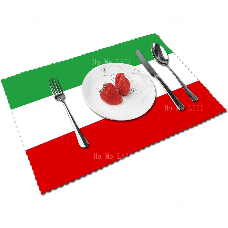 Old Iranian Flag Persian Historical Pre-Lion Sun Before Liberation Flag Table Decoration Placemat