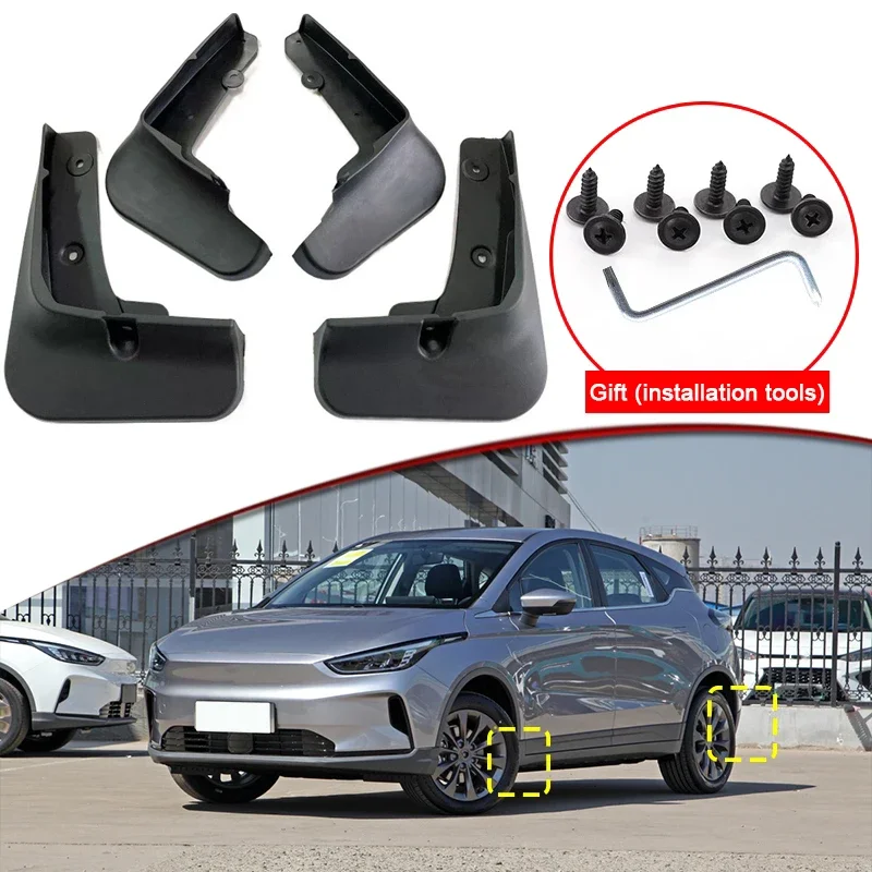 

Car Styling For Geely Geometry C 2021-2023 ABS Car Mud Flaps Splash Guard Mudguards MudFlaps Front Rear Fender Auto Accessories