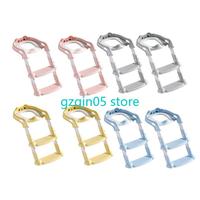 H055 Height Adjustable Baby Toilet Step Stool with Wide Nonslip Treads Foldable Design Potty Trainer For Bathroom Safety