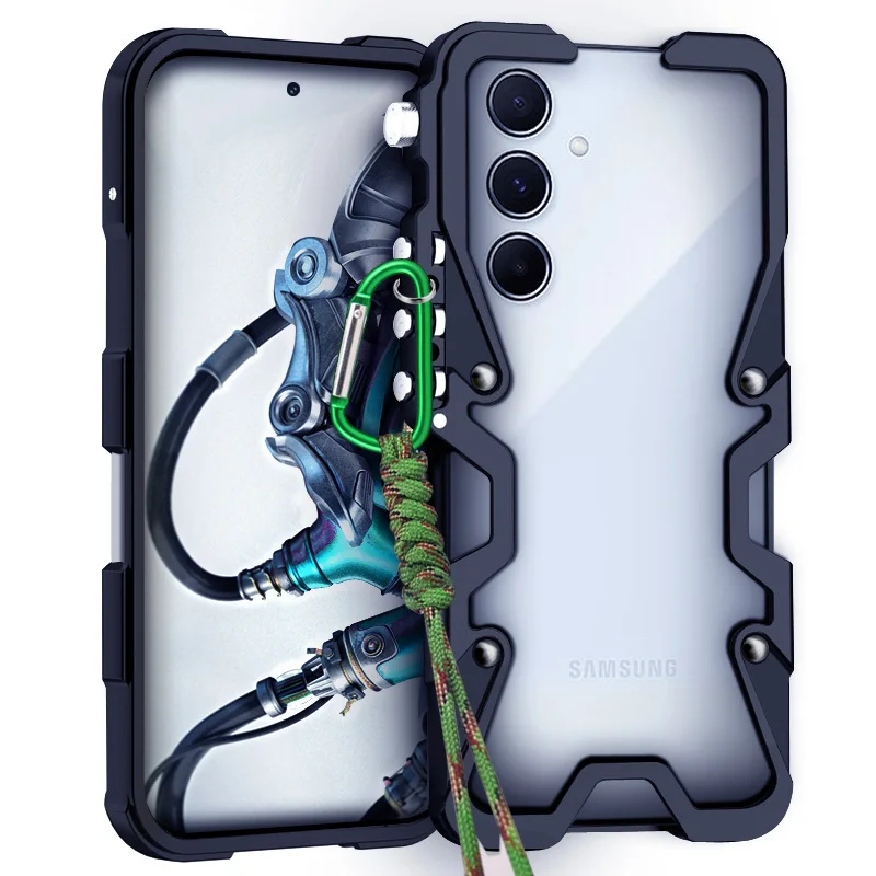 

Мощный металлический алюминиевый бампер, противоударный задний чехол для Samsung A15 A25 A35 A55 A54 A53 A73 A72 A52S, алюминиевые чехлы, бампер