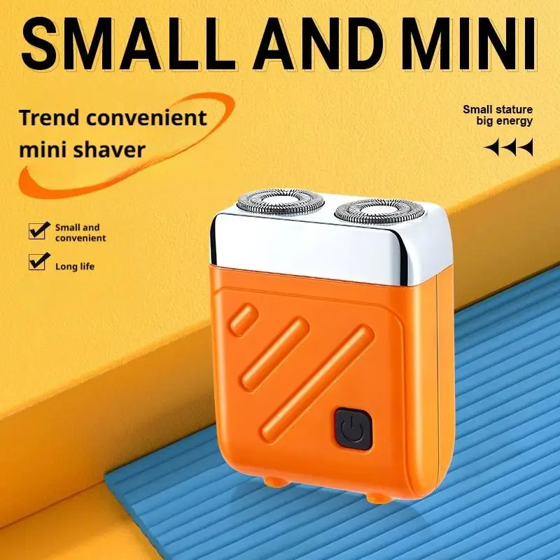 Portable Electric Shaver Type-c Rechargeable Mini Dual-head Magnetic Ultra-clean Shaving Powerful Beard Trimmer Tool