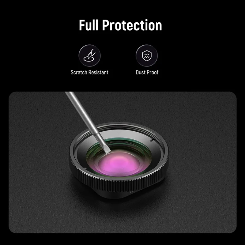 N86R Not Waterproof 2X Magnification Lens Focal Distance 7-10Cm For Gopro Hero 13 12 11 10 9 Action Cameras