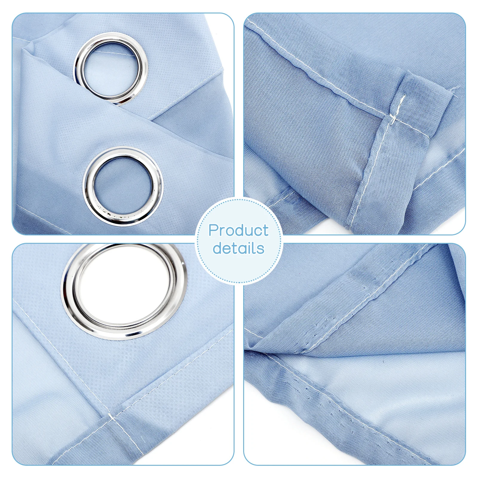 

Outdoor Curtain Waterproof Patio Solid Color Elegant Drape for Living Room Bedroom Garden Decoration Outdoor Curtain