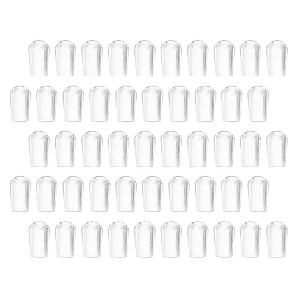 

50 Pcs Hanger Protective Covers PVC Thread Protectors for Clothes Hangers Shelf Prong Rubber Caps Metal Tubing Tip Covers Wire