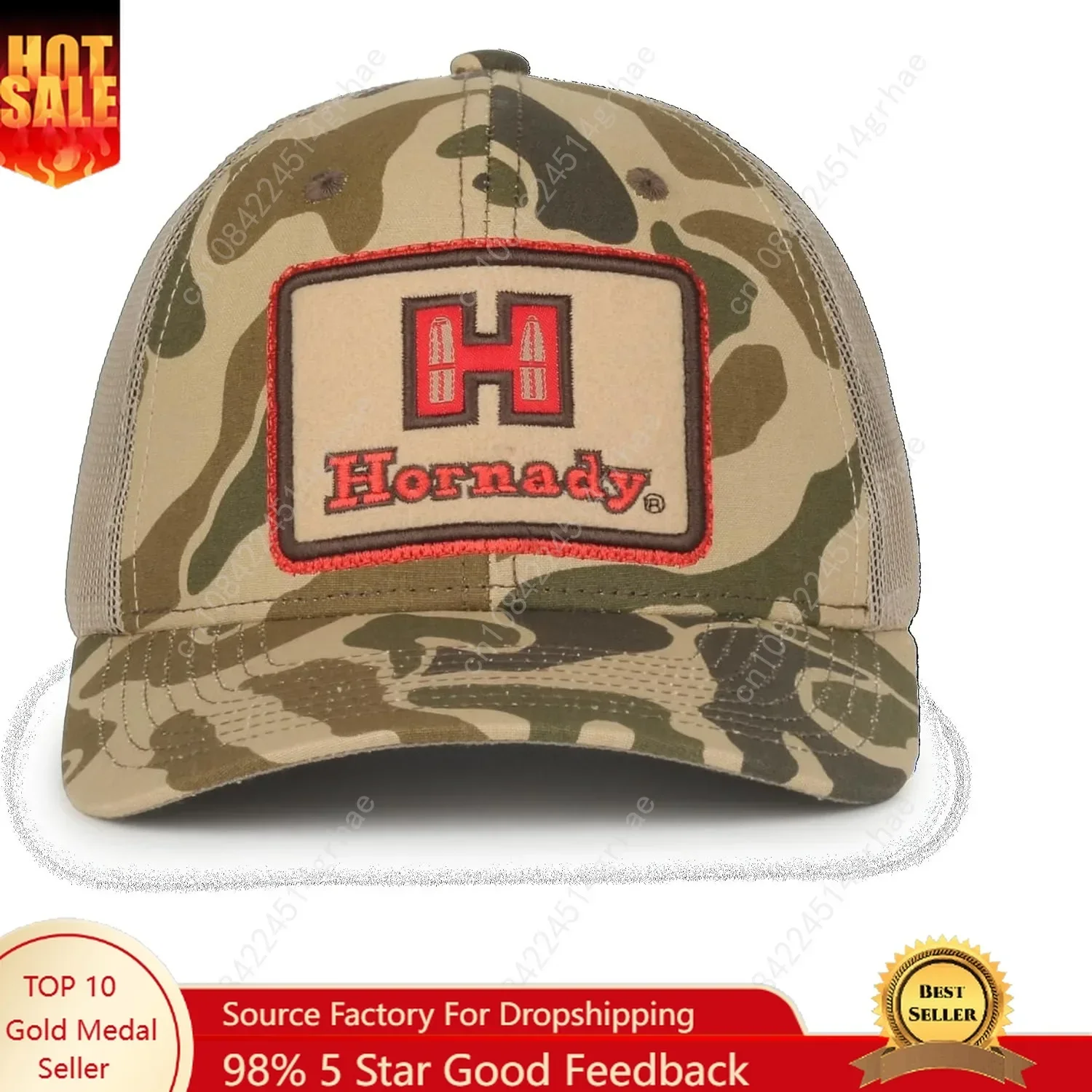 

Outdoor Cap Mens Hrn09 Hat, Generic Woodland Brown Camo/Tan, Large US