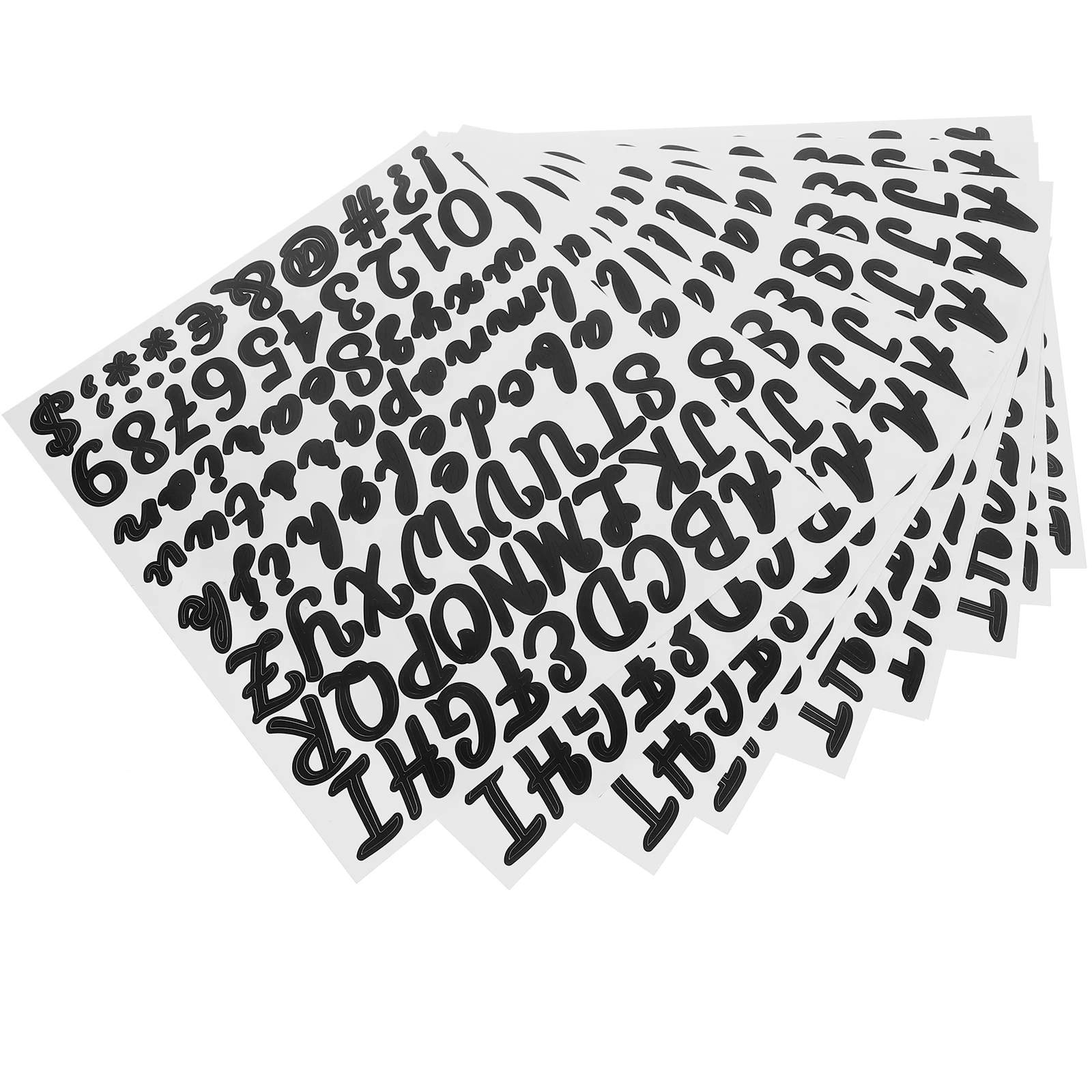 

10pcs 10 Sheets Handwritten Floral Letter Stickers Alphabet Wall Numbers Scrapbooking Letters Mail DIY Craft Decor