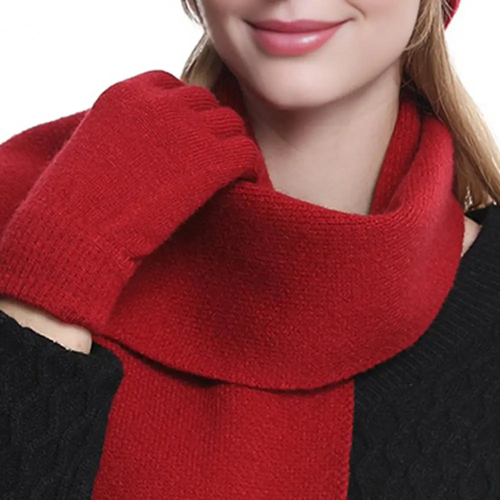 Thick Wool Knit Hat Scarf Gloves 3pcs Women Winter Hat Scarf Gloves Set Double-layer Velvet Plush Ball Weather Protection