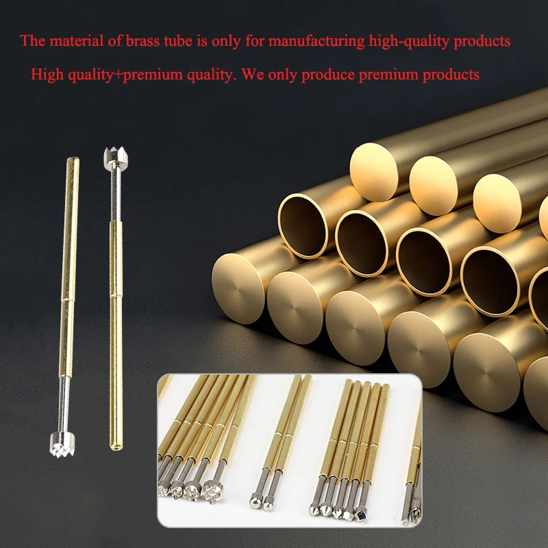 Probe P100 R100 Test Needle With Retractable Spring Top Pin For PCB Circuit Board Core Winding/soldering/terminal Insertion Form