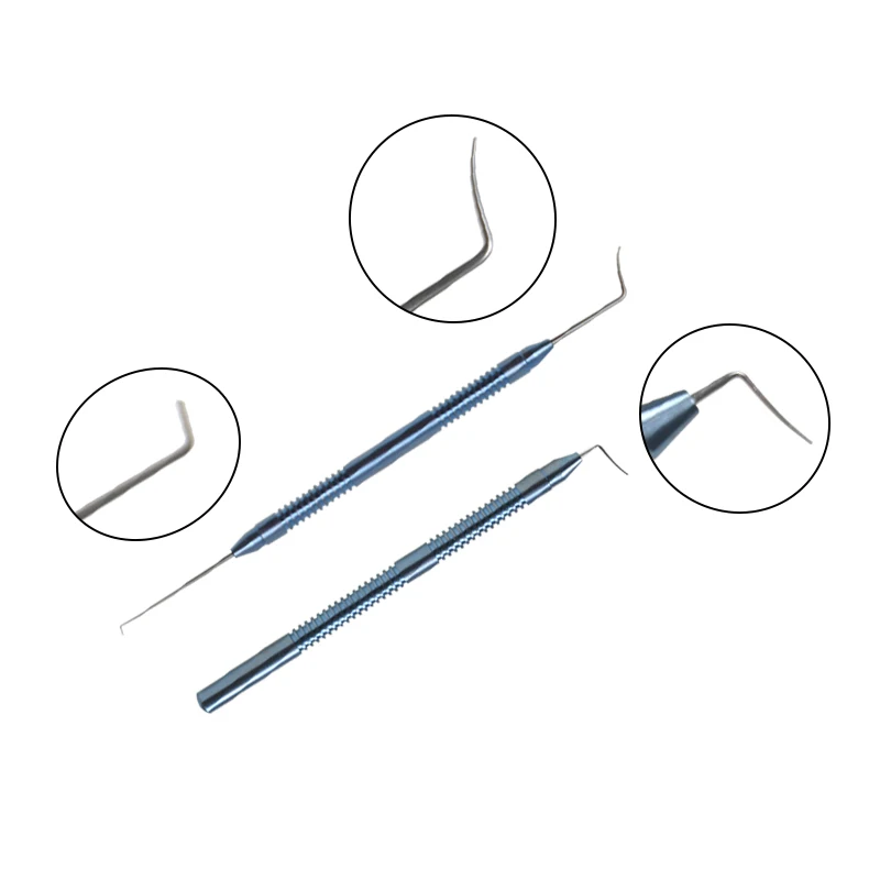 

2pcs/set Femtosecond Pull Hook 95mm/125mm Titanium Alloy Ophthalmic Instrument Autoclavable