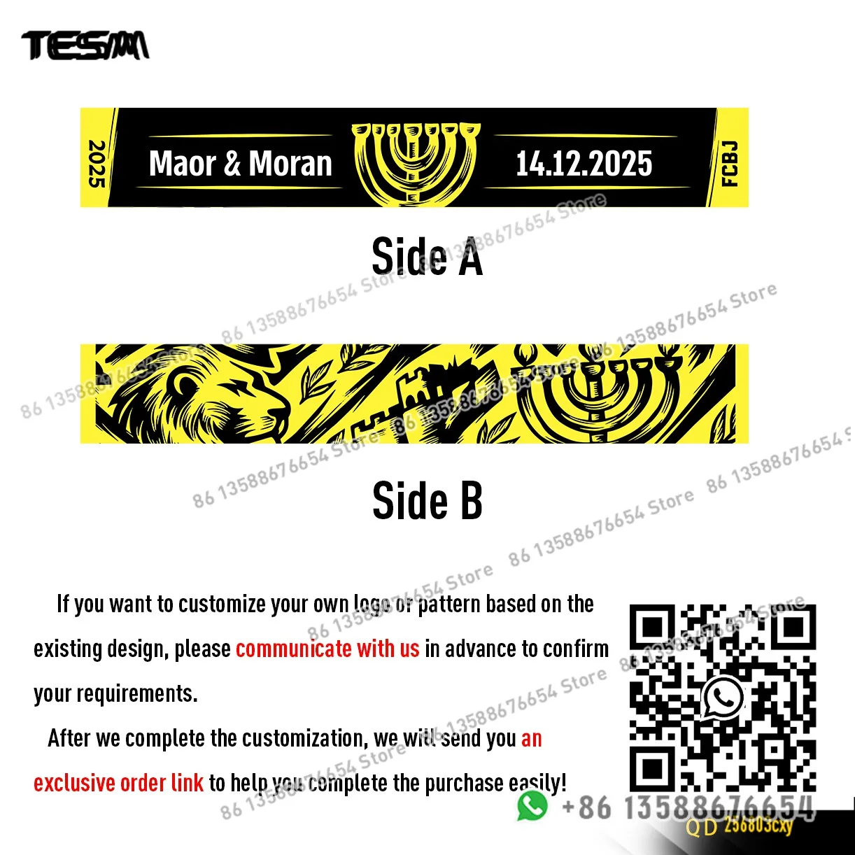 TESM Stampa 3D Beta Sciarpa Decorativa Competizione Festa, Attività Sciarpa Atmosfera, Regali Universali Uomini che Donne