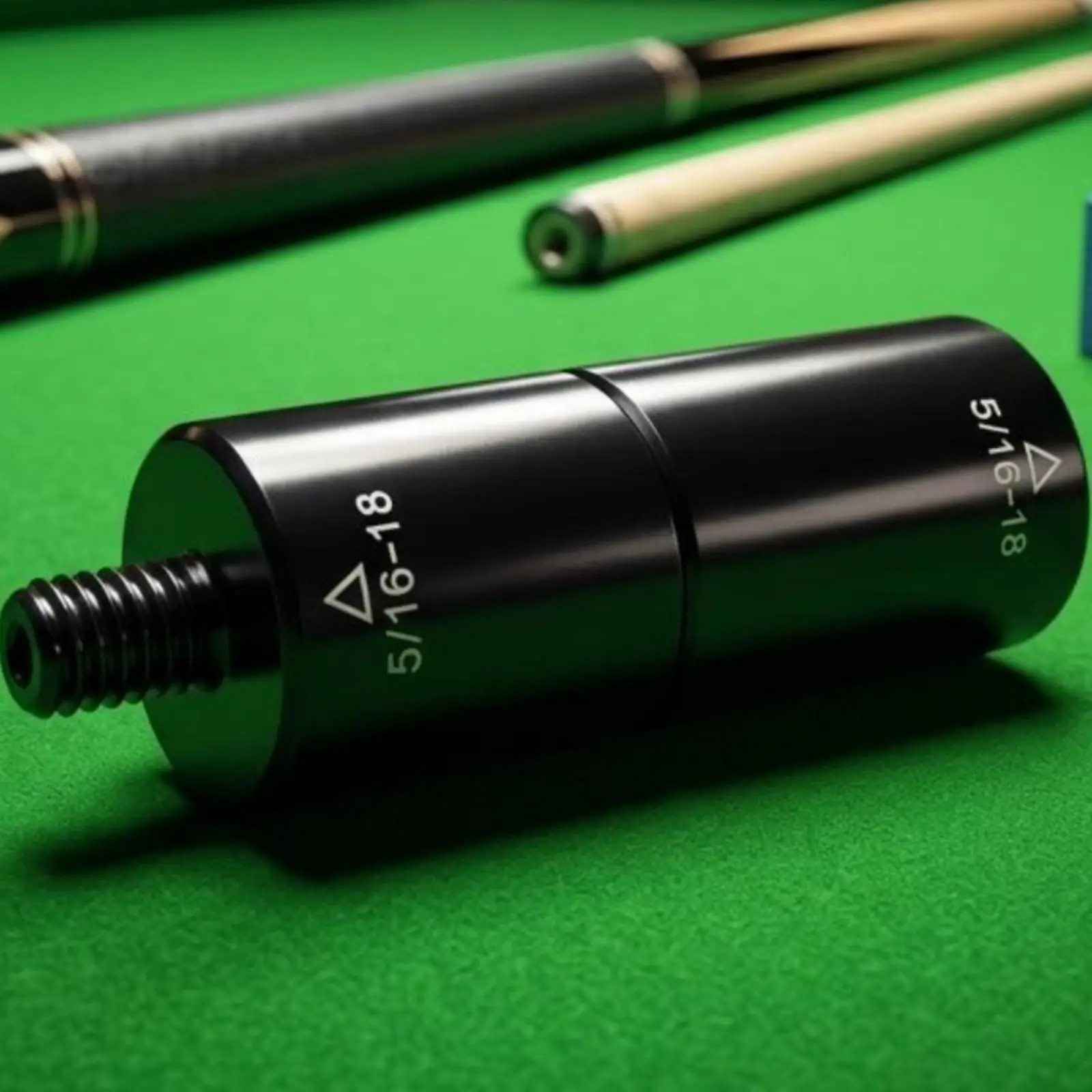 Pool Cue Connector Cylindrical Aluminum Adapter Joint Extension Billiard Tool for Billiard Cues Support and Repair