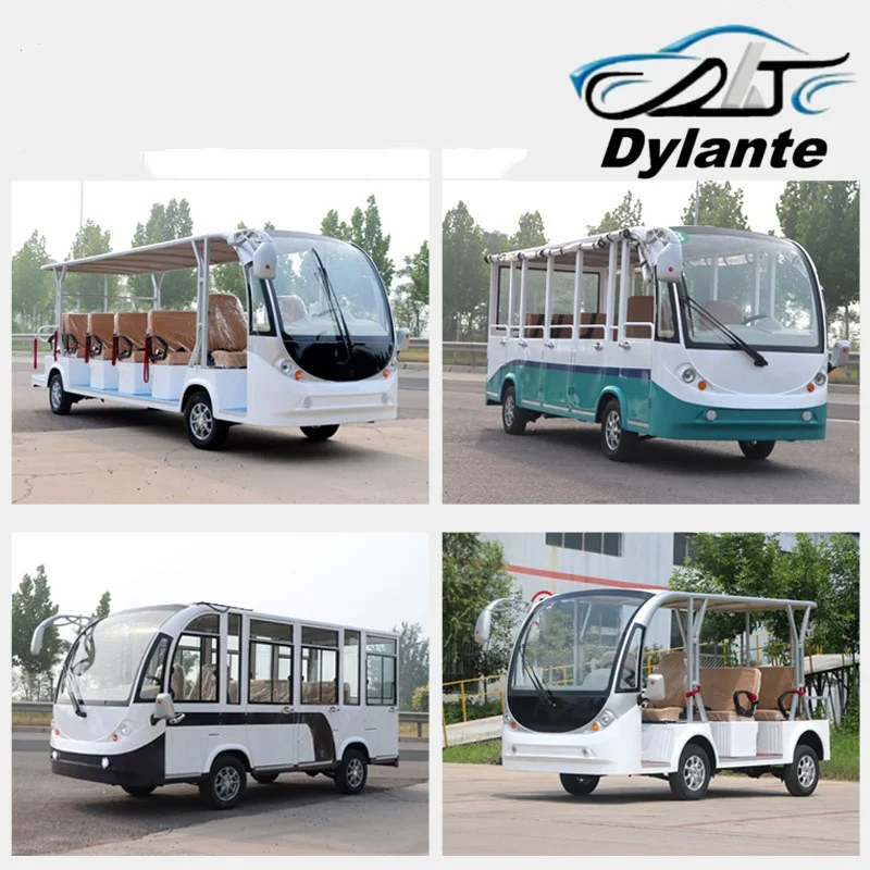 Manufacturers Wholesale 14-23 Seat Convertible Tourist Coach Golf Cart Electric Sightseeing Car City Bus