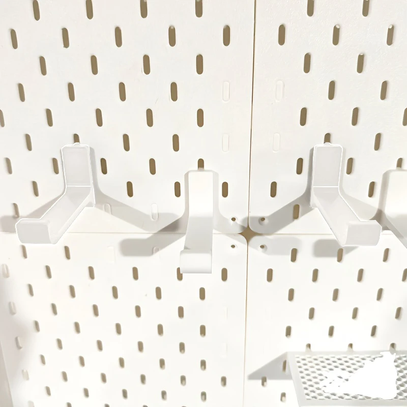 Ganchos de pared para IKEA SKADIS, tablero colgante de 5mm de espesor para almacenamiento de herramientas, toallas, utensilios, estante de almacenamiento para cocina, ganchos multiusos, 2 uds.