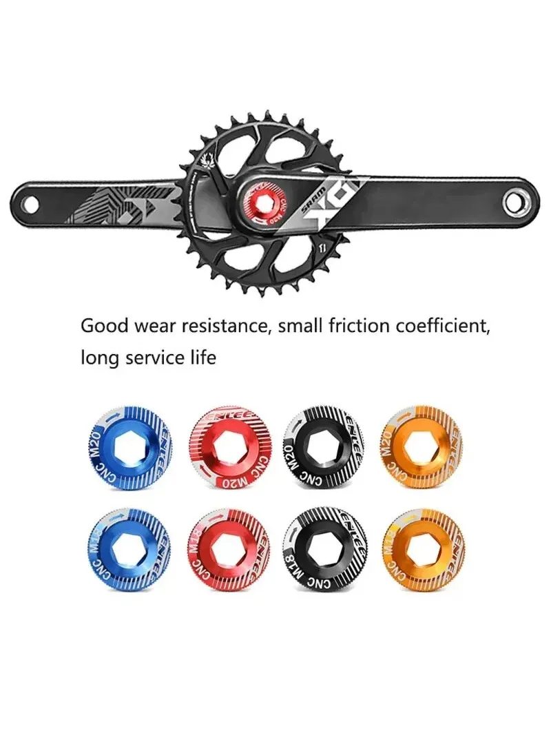 AliExpress NONE Bike Crank Cover Crank Screw Aluminum Alloy Mountain Bike Color M18 M20 Compatible With Himano IXF M19 Bicycle Crank