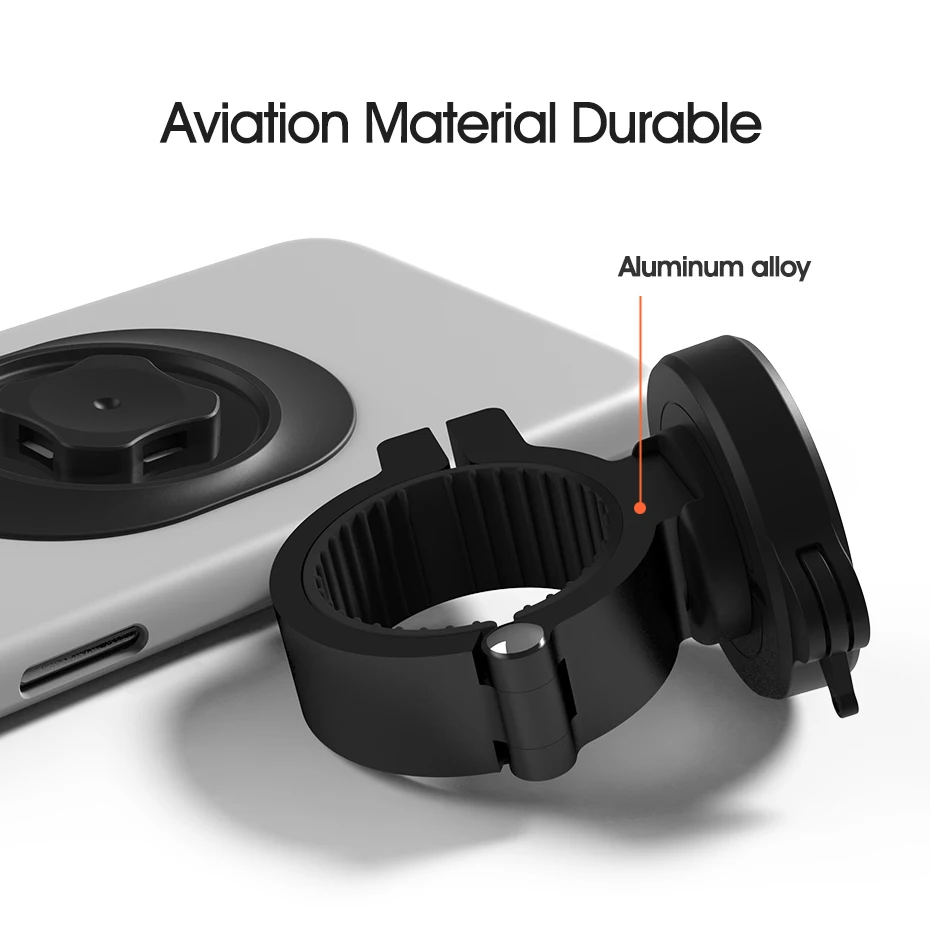 Universal Motorcycle Mountain Bike Mobile Phone Holder Bicycle Moto Aluminum Quick Mount Stand MTB Handlebar Stem Bracket