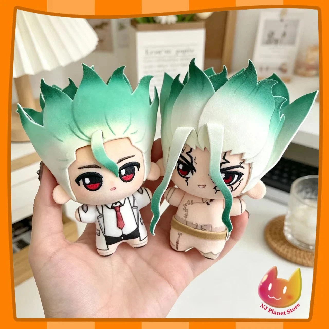 

10cm Ishigami Senku Plush Doll Pendant Funny Anime Dr STONE Stuffed Toy Doll Fans Collect Holiday Present Gift