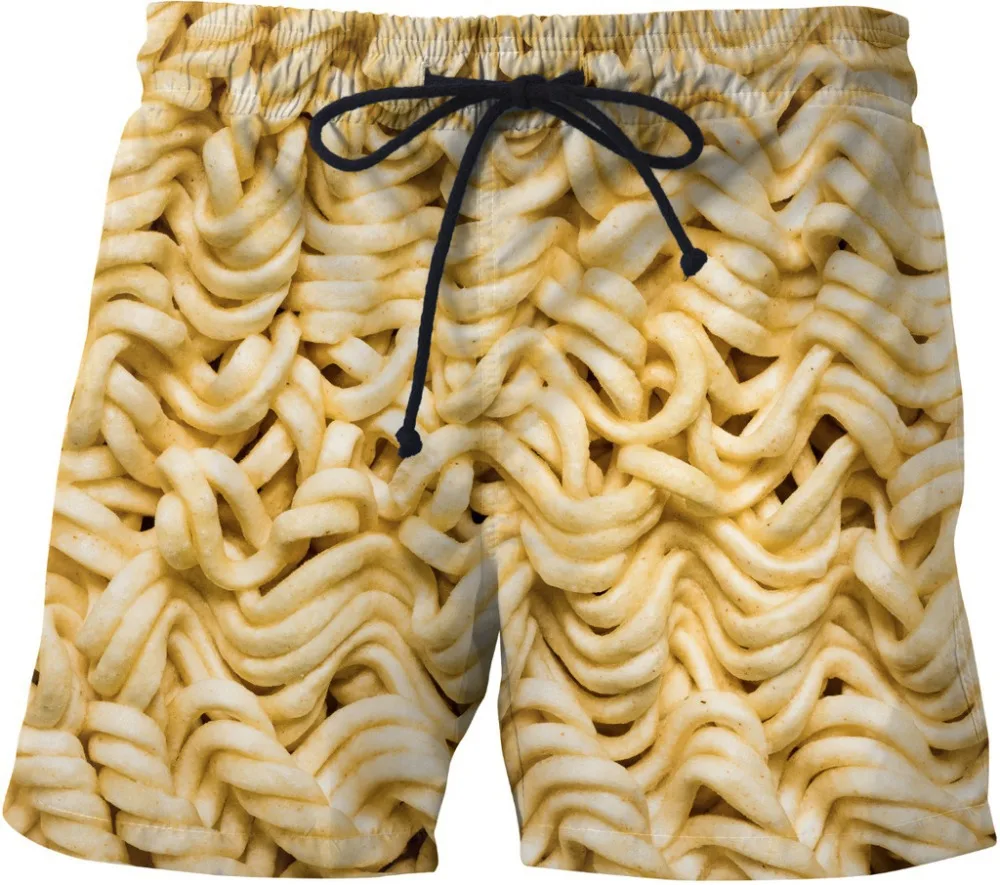 3d Print Sausages Print Men's Beach Shorts Comfortable and Casual Beach Shorts Women Gym Shorts Woman S-7XL