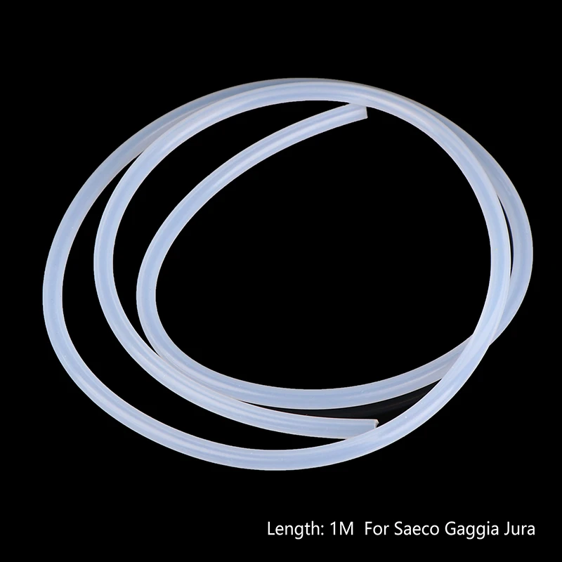 1Pc 100cm Silicone Hose Transparent Flexible Water Tube For Coffee Machine Coffeeware Accessories.