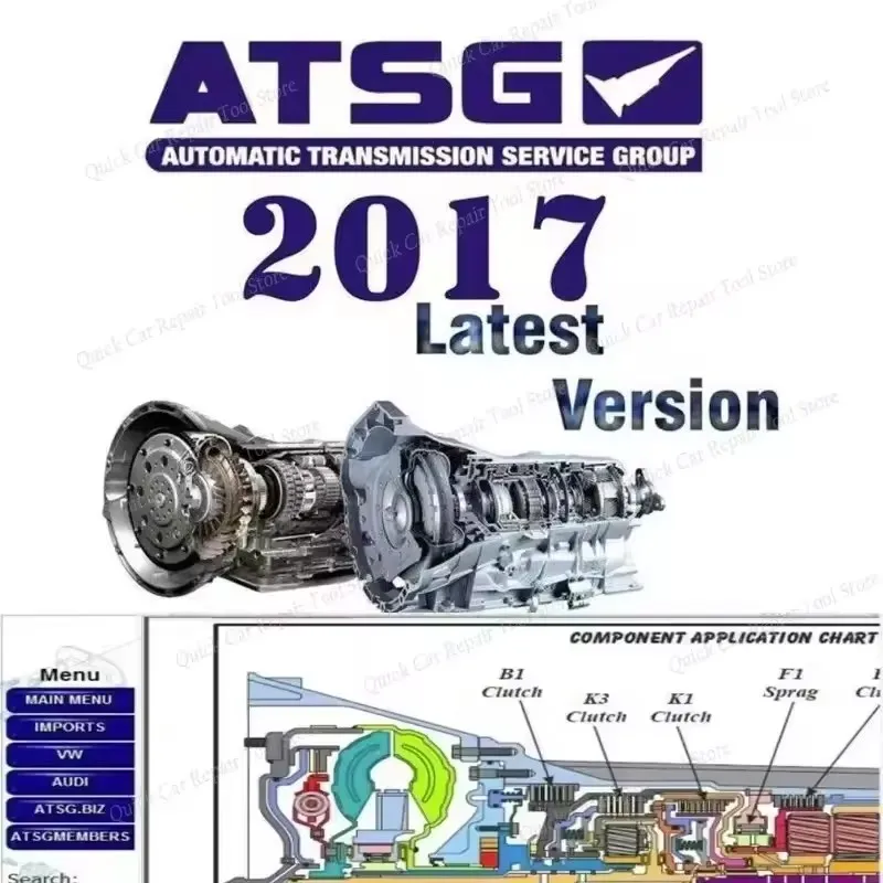 

Software ATSG 2017, transmisión automática, grupo de servicio, reparación, diagnóstico Manual, unidad de herramientas automotric
