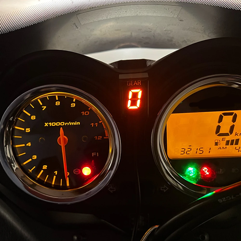 For Suzuki SV650 SV 650 1999 2000 2001 2002 Motorcycle Accessories LED 1-6 Gear  Display Indicator Speed  Instrument  Meter