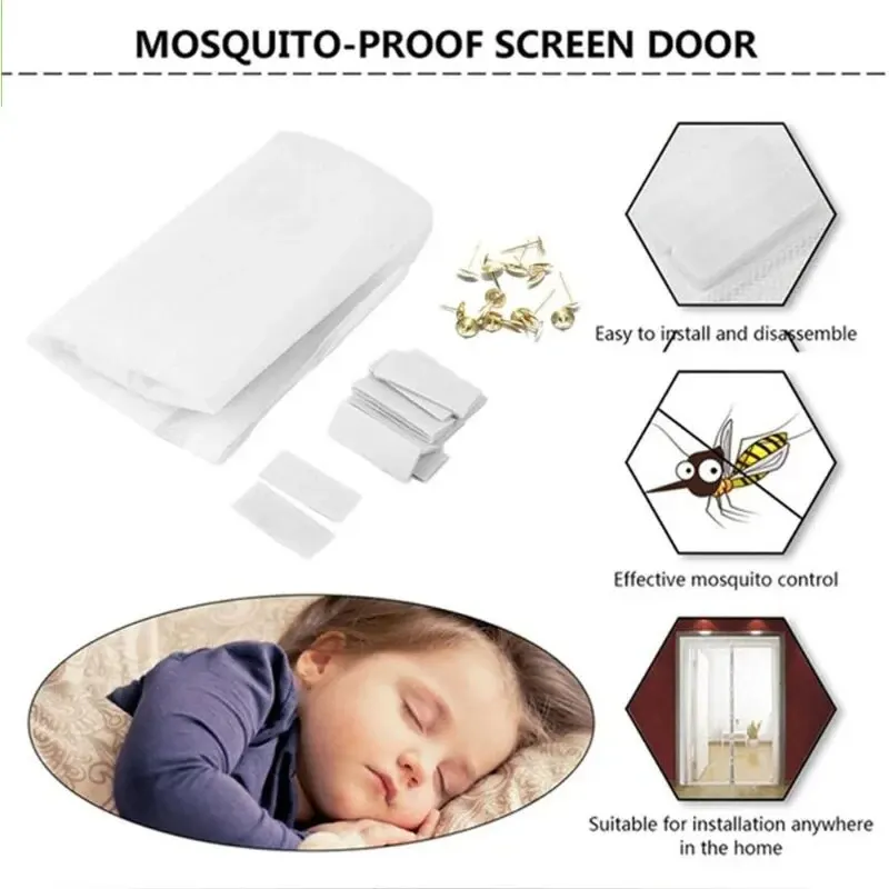 Anti-mosquito net verão fechamento automático magnético mosquiteiro malha de porta invisível anti bug fly partição cortina malha mágica