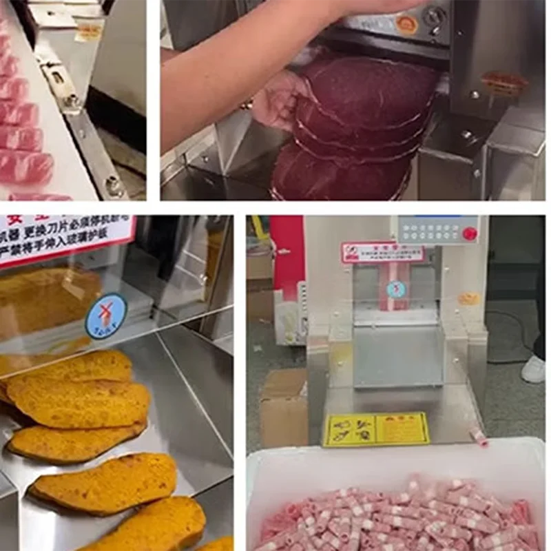 

Автоматическая коммерческая машина для нарезки замороженного мяса (говядина, баранина, жирные части) из нержавеющей стали для ресторанов