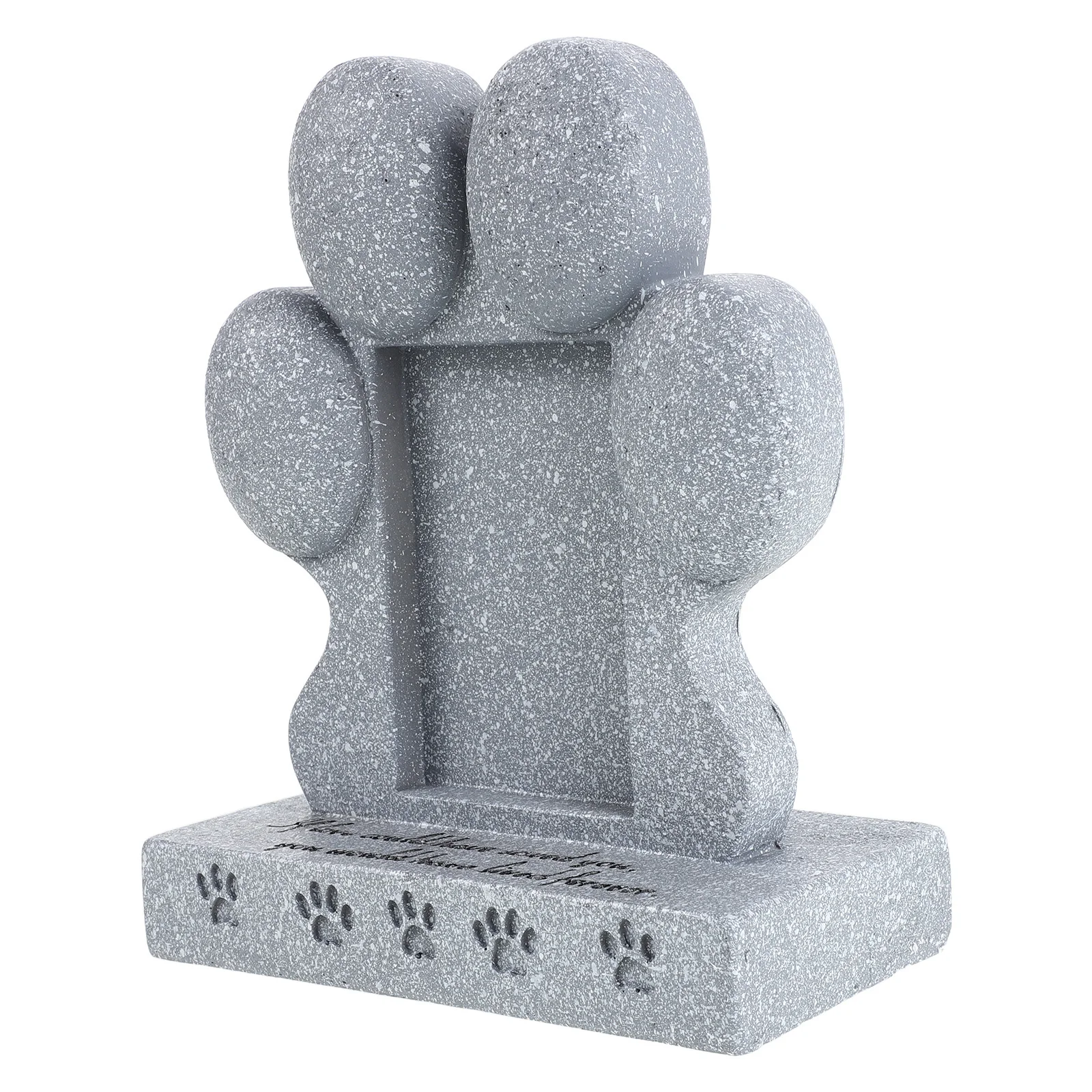 Pet Memorial Stone Weatherproof Tombstone Dog Cat Burial Garden Grave Marker Memorial Pet Memorials for Dogs Outdoor