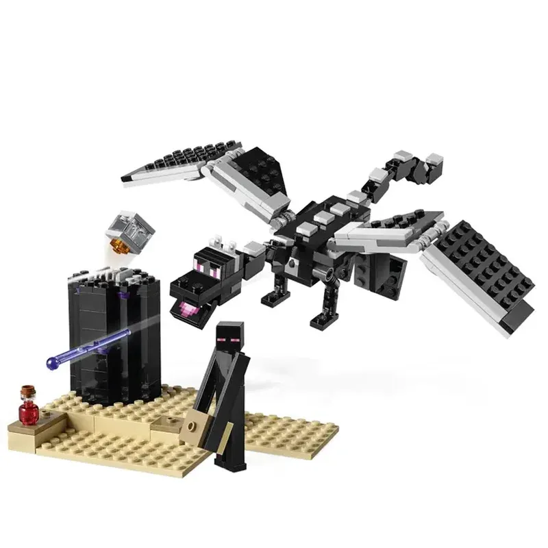 مجموعات الطوب المتوافقة مع سلسلة My Mini World لبنات البناء نهاية معركة أندر دراجون ألعاب الأطفال تجميع هدية 21151