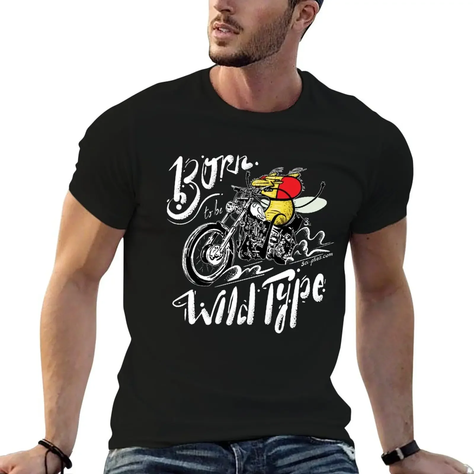 

Born to be Wild Type (Dark Background) T-Shirt valentines boutique clothes hippie clothes tees vintage compression shirt men