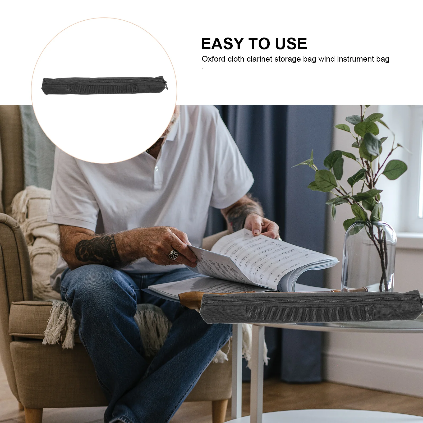 

Waterproof Clarinet Bag Oxford Cloth Portable Storage Pouch For Wind Instrument Lightweight Durable Musical Instrument Carrying