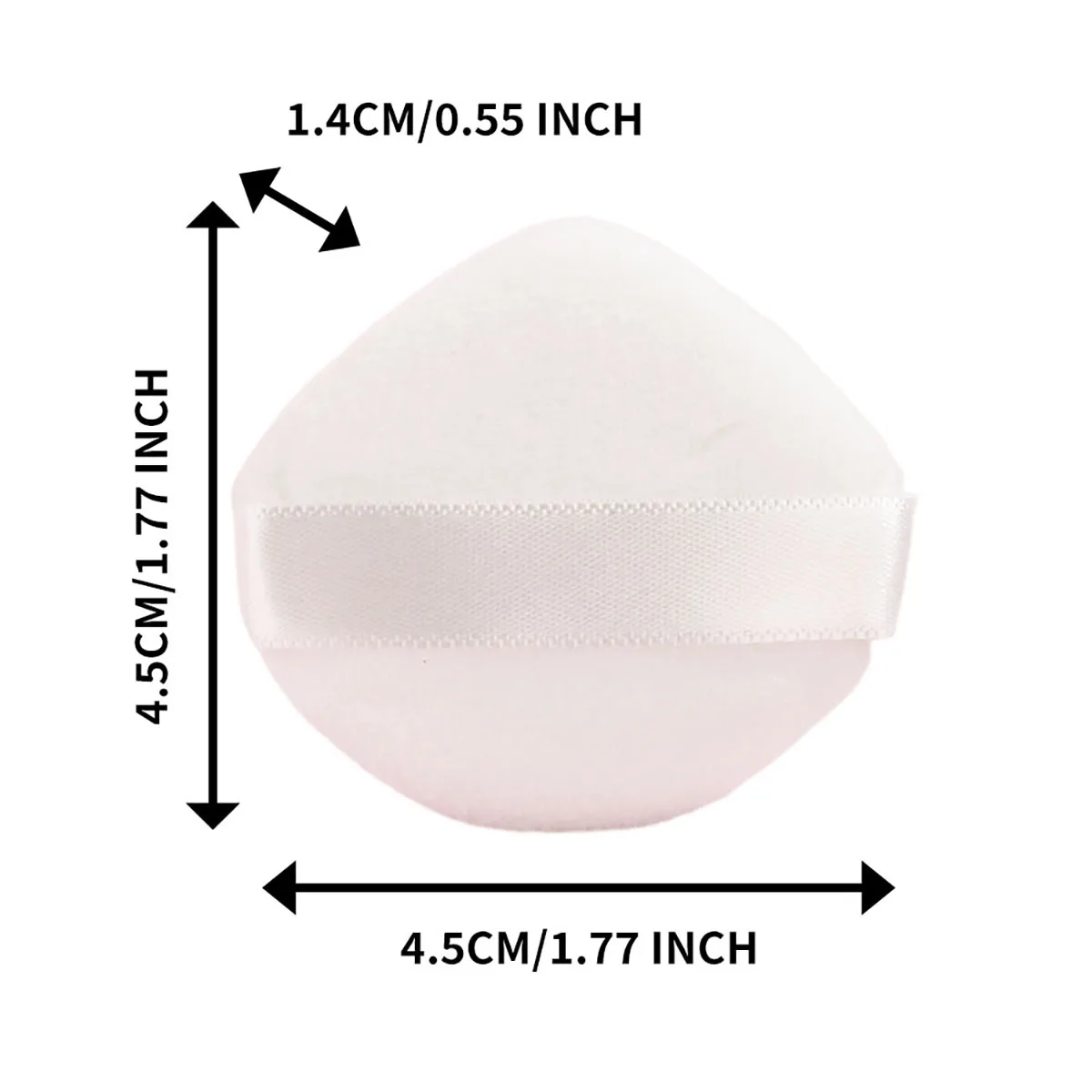 メイクパウダー用ベルベットパフ,ソフトウェッジメイク,ルーズ,20個