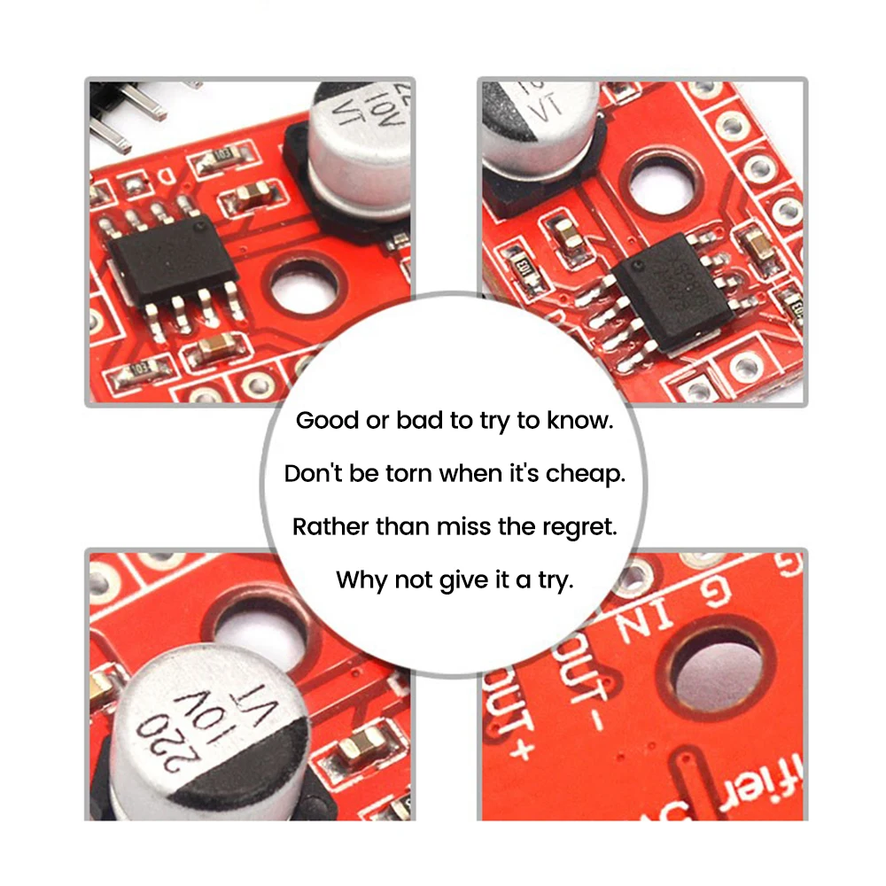 โมดูลมินิ AB XS9871 10ชิ้นบอร์ดขยายกำลังเสียงระบบดิจิตอล DC2.5V-5V เครื่องขยายเสียงโมโน5W ไม่มีหมุดบัดกรี