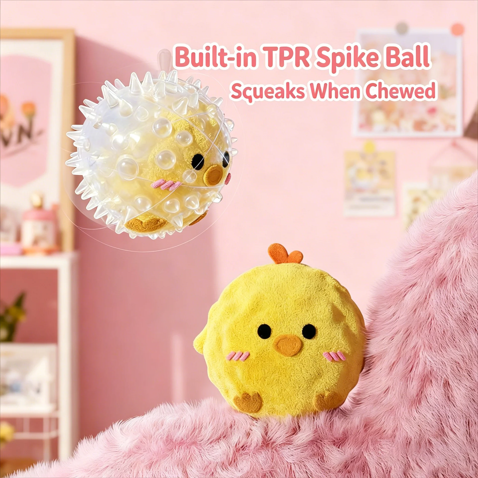 Squeaky Dog Chew Toy Plush Spi - Interactive Squeaky Plush Dog Toy review and price