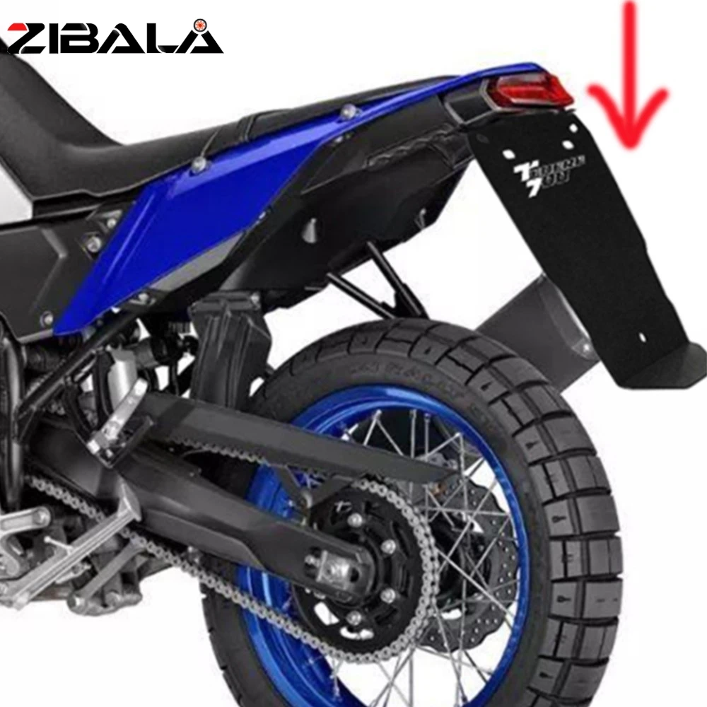 

For Yamaha XTZ700 XT700Z Tenere 700 Rally 2019-2024 2025 Motorcycle Mudguard Fender License Plate Splash Guard Number Holder