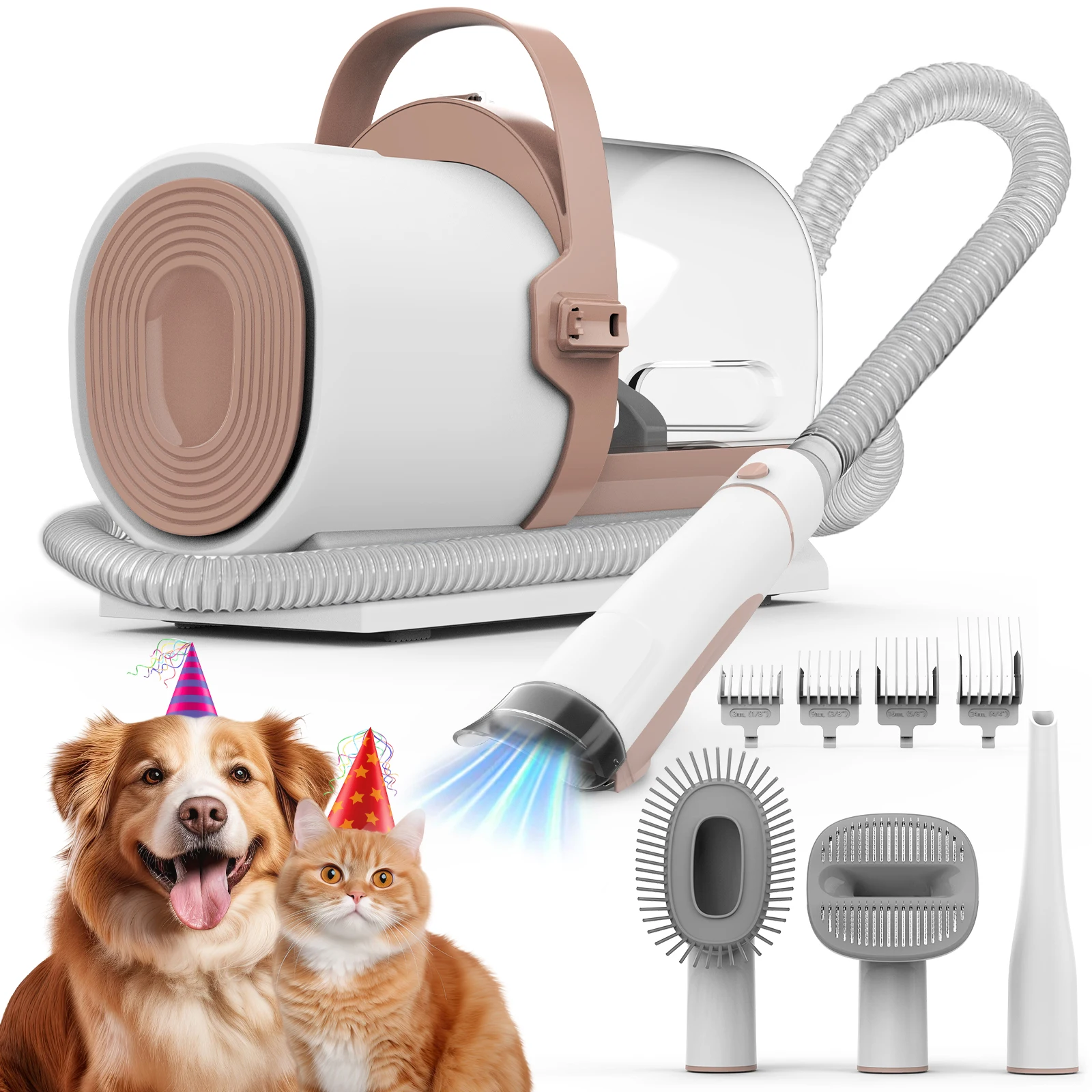 

Ship From USA Germany Warehouse 11000Pa Pet Grooming Vacuum Kits Puppy Electric Clipper Combs Tool Brush Cats Dogs Hair Remover
