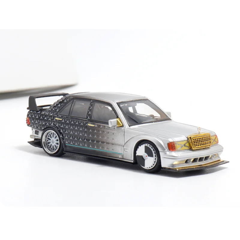 DCM 1/64 Mercedes Benz 190E W201 vehículo de motor de juguete de aleación regalos de modelo de Metal fundido a presión