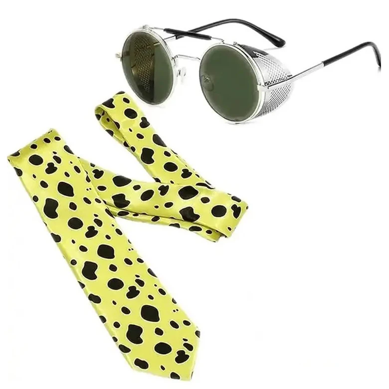 

Мужской галстук, классические галстуки, желтый фон с черными точками, Kento Nanami, узкий воротник, тонкий повседневный галстук, аксессуары, подарок