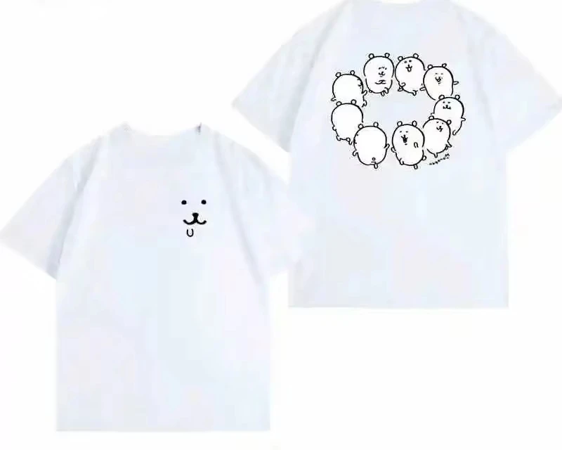 2026 New Nagano Bear Funny T-shirt Summer Casual Men Women Short-sleeved Cartoon Pattern Graphic Tees -